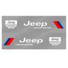 2 pezzi Adesivi Auto 3D Auto Laterale Carrozzeria Sport Adesivo Decalcomanie Accessori Auto per Jeep Compass Accessorio Renegade Wrangler Gladiator Cherokee JL JK