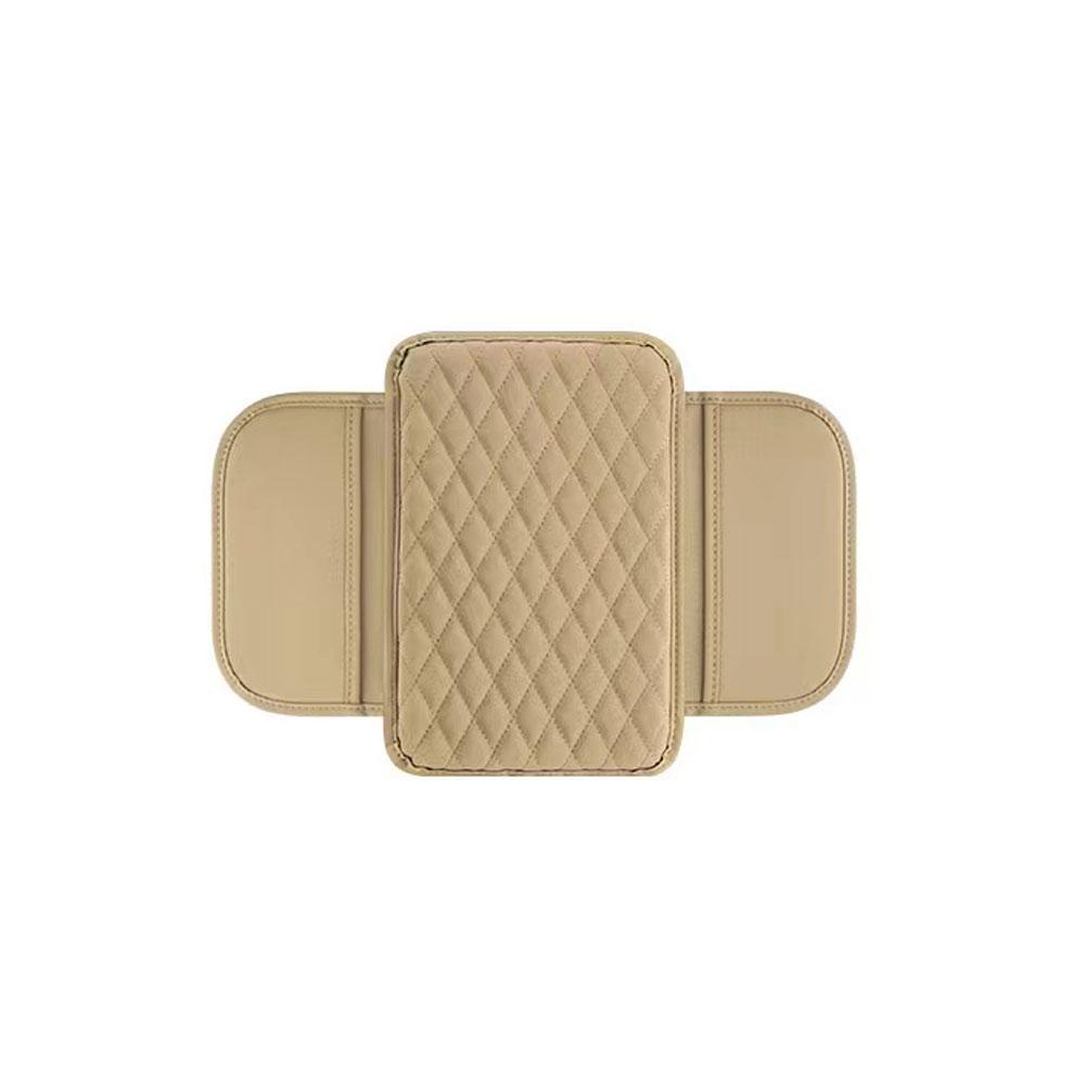 

Upgraded Car Center Console Cover Leather Car Armrest Cover Cushion With 2 Storage Bags Car Armrest Storage Box Car Accessories хаки
