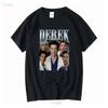 Derek Shepherd Hommage T-Shirt Bootleg Vintage 90er Klassiker Greys Anatomy Lange oder Kurze Ärmel Vintage Gewaschen Unisex Streetwear