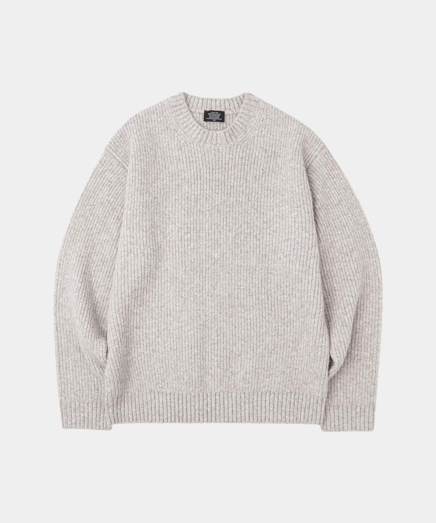 LETTERCOMO Heavy Rush Wool Round Knit 6 Colors