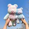 Rainbow Cartoon Bear Simulation Short Plush Filling Plush Doll Toy Decoration