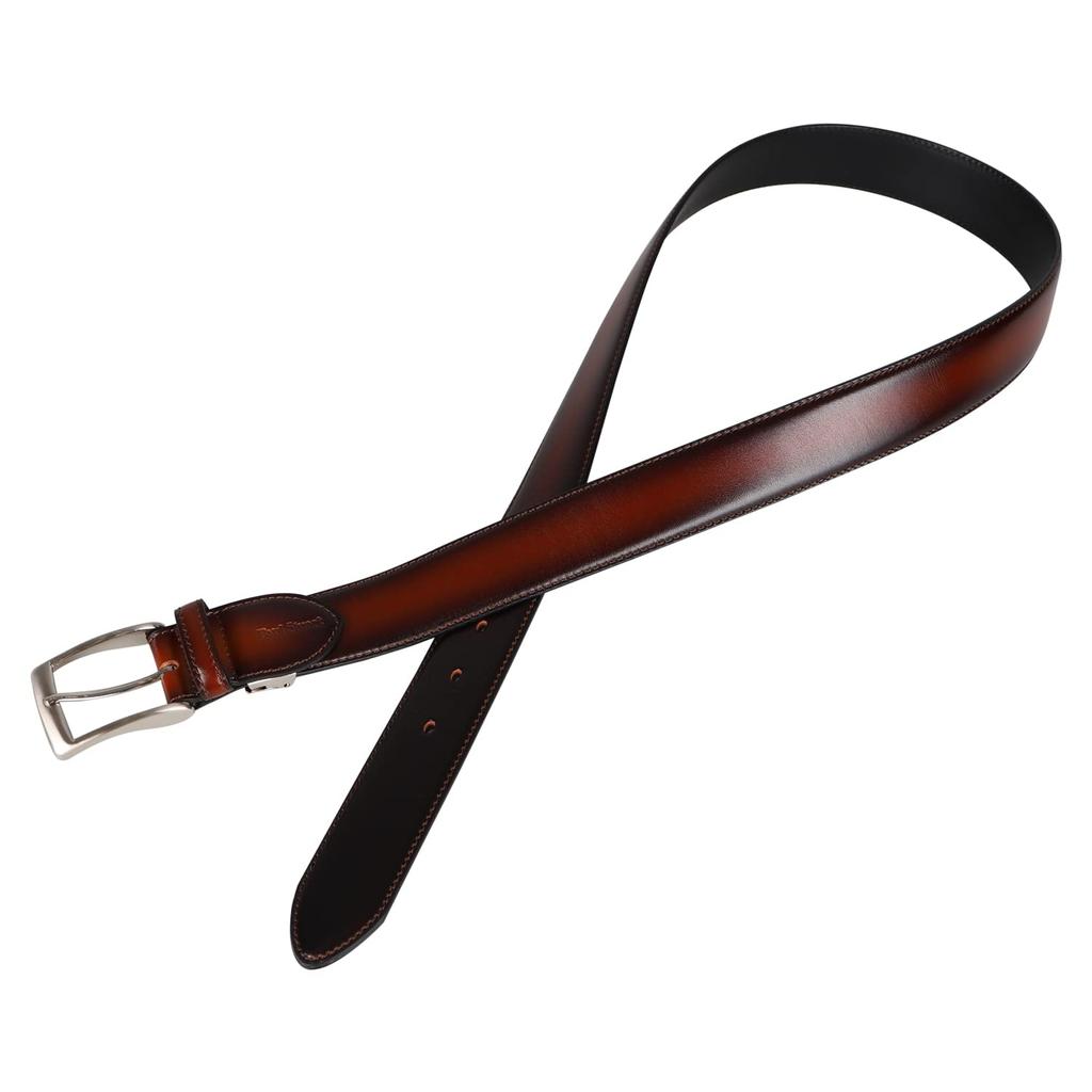 [Paul Stuart] Paul Stuart Leather Belt for Men SB02610 Chocolate (02)