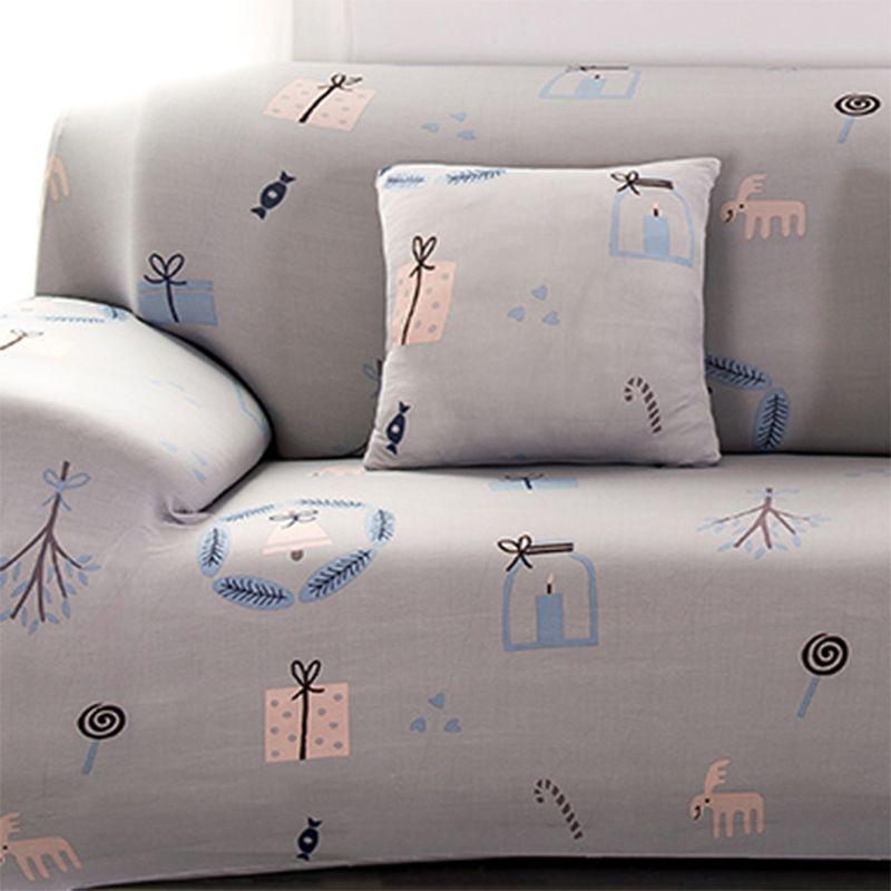 High-quality Flower Printed Slipcover Sofa Cover With Excellent Fit And Stretch For Various Couch Sizes
