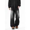 TIDEWORD Baggy Casual Pants for All Stylish for and Winter Men's Wide-Leg Jeans, Jeans, Seasons, Spring, Summer, Fall, (8027-Black-3XL)
