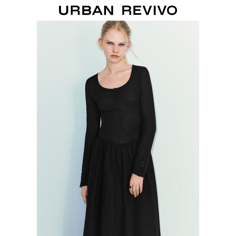 UR Damklänning French Chic Hepburn med Lång Ärm