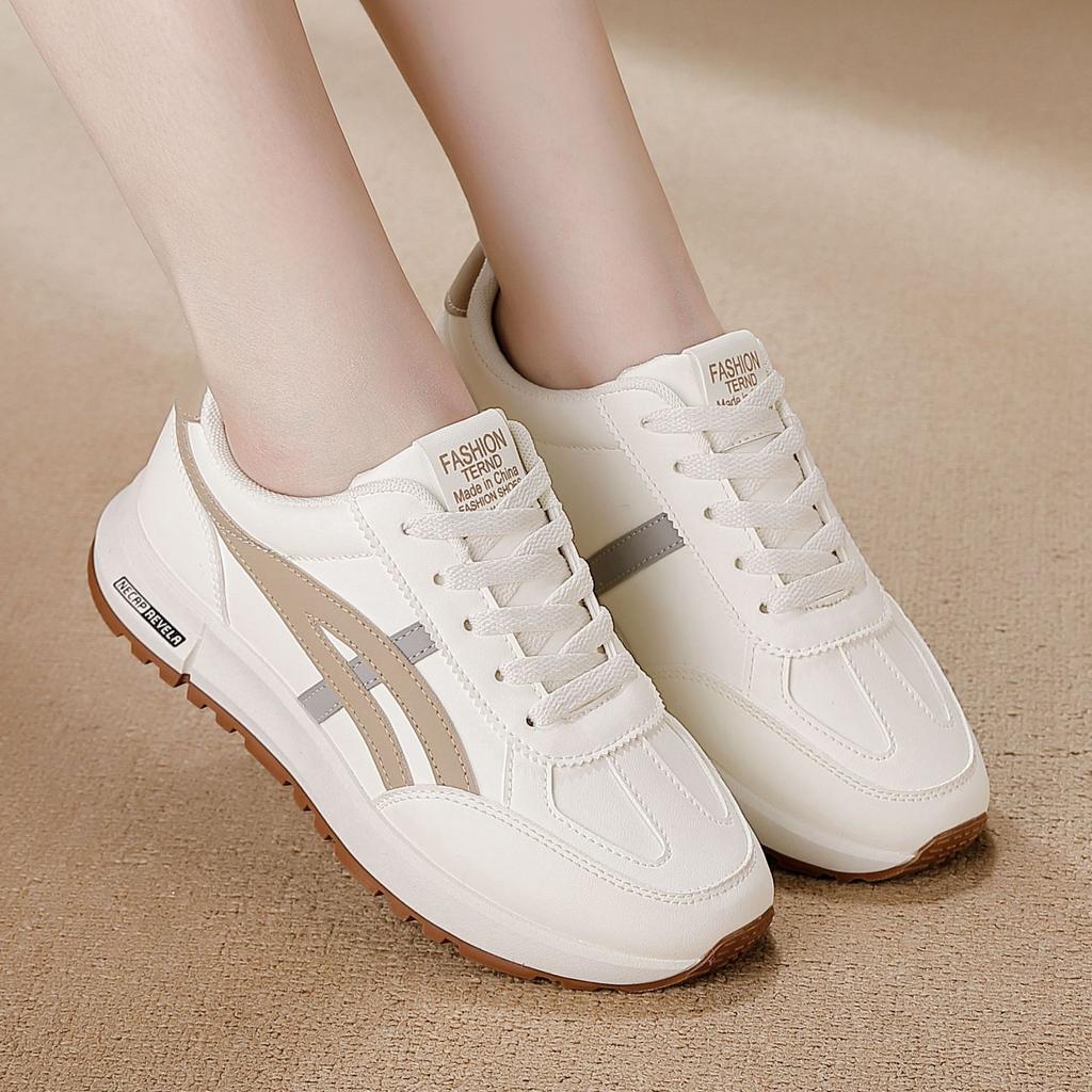 Flat Shoes New Autumn Breathable Leather Surface with Skirt Shoes Casual Couple Sports Shoes