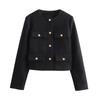 2024 Autumn Women's Pocket Crew Neck Fashion Coat
