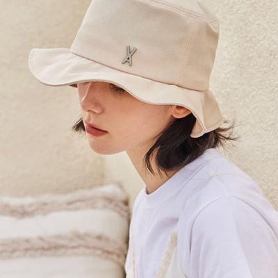 VA Studded Frill Bucket Hat Beige