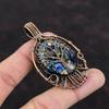 Tree Of Life Copper Multi Turquoise Pendant Copper Wire Wrapped Pendant Designer Jewelry Gemstone Pendant Handmade Copper Jewelry For Gifts