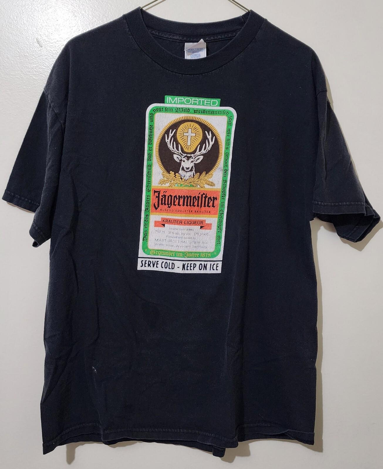 2003 Jagermeister One Slack Mind Isosceles Myspace Band Promo T-shirt L 22x28 XXXL