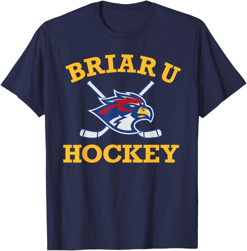 2026 New Offcampus Briar University Hawks 100cotton Unisexs Shirt High Quality Ice Hockey Graphic Oversized Unisexs Cheap Tshirt