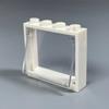 5pcs Small Building Block Transparent Glass Window 1x4x3 Building Block Accessories Downward Swing  Compatible with  Part