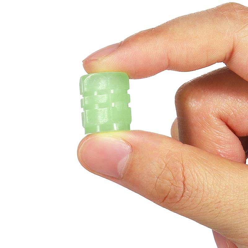 4 Waterproof Luminous Caps for Car Tire Valves and Tire Fitting Tools