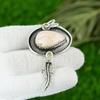 Gift For Women Jewelry Pendant 925 Sterling Silver Natural Scolecite Gemstone