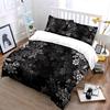 Floral Three-Piece Set Decoration Bedding Set with 1 Duvet Cover 2 Pillowcases Single Double King Queen Gift