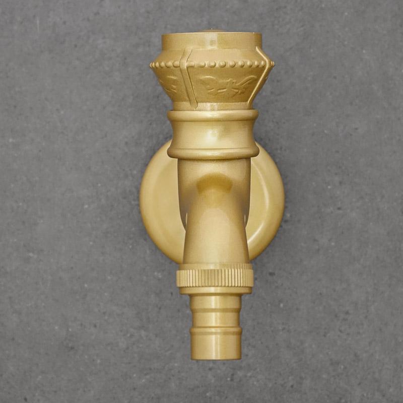 Antique brass garden hose tap GLEN long