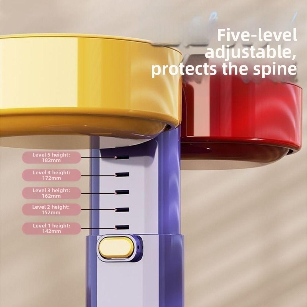 Rotatable Cat Food Water Bowl Suction Cup Type Cat Dog Dual-use Bowl Dog Accessories