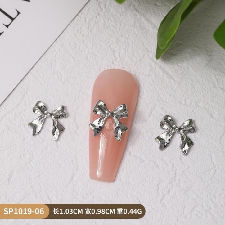 3D Metal Bows Nail Charms Nail Jewels Ribbow Bowknot Nail Art Decorations Nail Stud Nail Art Accessories for Women Girls