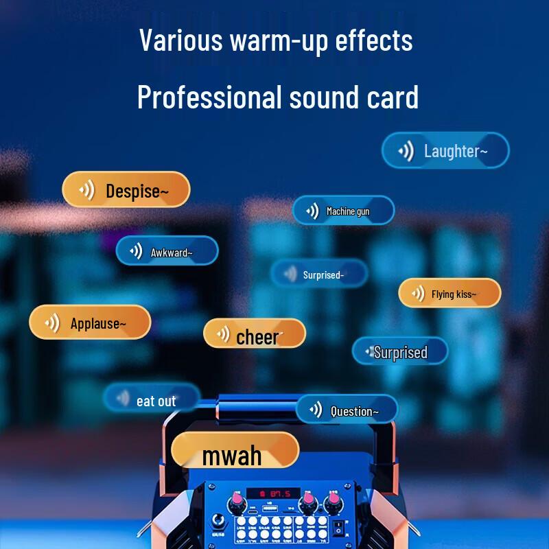Newsmy K503 Portable Karaoke Speaker with Dual Mics (CN version)