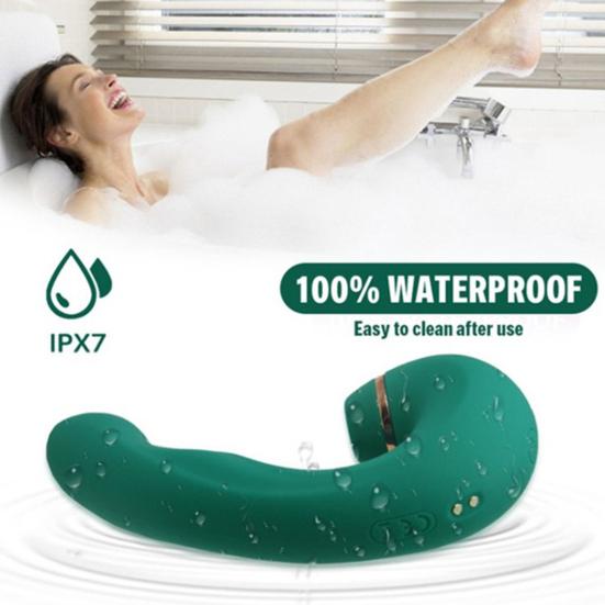 Suction Vibrating Massager 3-in-1 Clitoral Sucking G-Spot Vibrator Thrusting Wand Multi-Frequency Stimulation Waterproof Rechargeable Adult Toy