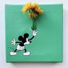 Art Deli Disney Mickey Mouse IKEBANA Poster 20cm X Made In Lightweight Disney Panel, 20cm, Japan, Fabric, IKE-DSNY-1807-02