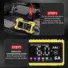 6A 12V Car Battery Charger Moto Battery Charger Car and Motorcycle Battery Charging Unit for Lead-Acid AGM GEL Batteries