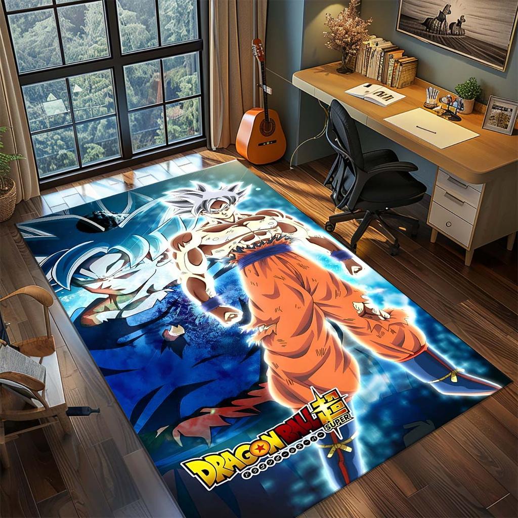 Dragon Ball Goku Anime Koberec Velký Koberec Protiskluzová Omyvatelná Podložka do Domácnosti Herní Místnost Ložnice Domácí Dekorace -QJY