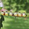 6Pcs Artificial Feather Birds With Vibrant Colors And Realistic Look Perfect For Garden Home Decor Diy Crafts Party Ornaments