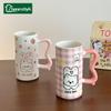 Cartoon Rabbit Ceramic Mug Creative Coffee Milk Tea Water Cup Cute Children Breakfast Cups Household Drinkware Birthday Gift