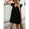 Summer Sexy Women's Cross-border Sleeveless Solid Color Dress