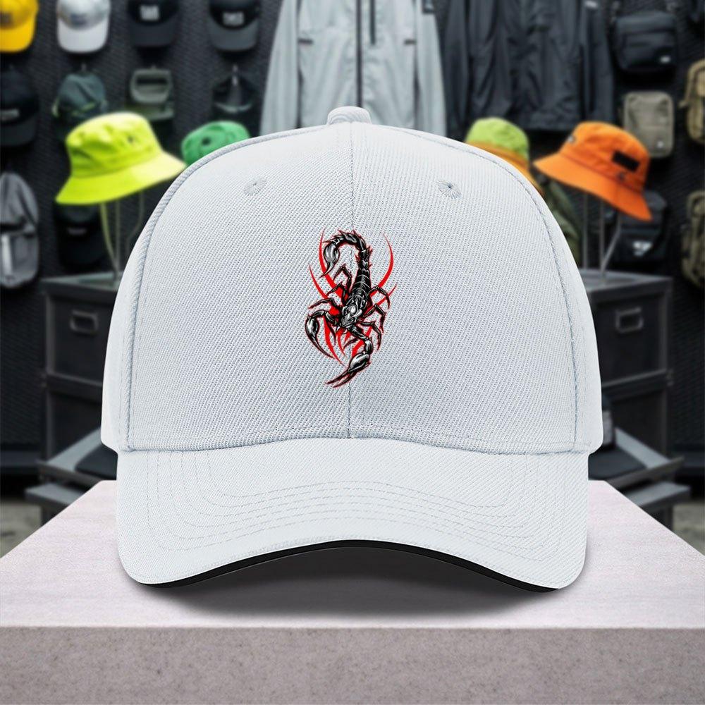 Scorpion Pattern Adjustable Baseball Cap Unisex Lightweight Outdoor Sports Casual Party Street Fashion Cap