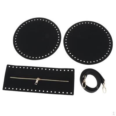 1 sada koženej háčkovanej taštičky so zapínaním na zips na spodku na ramene