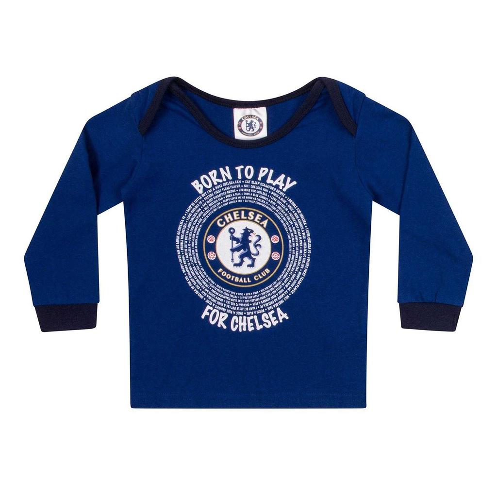 Chelsea FC Baby Boys Born To Play Long Pyjama Set