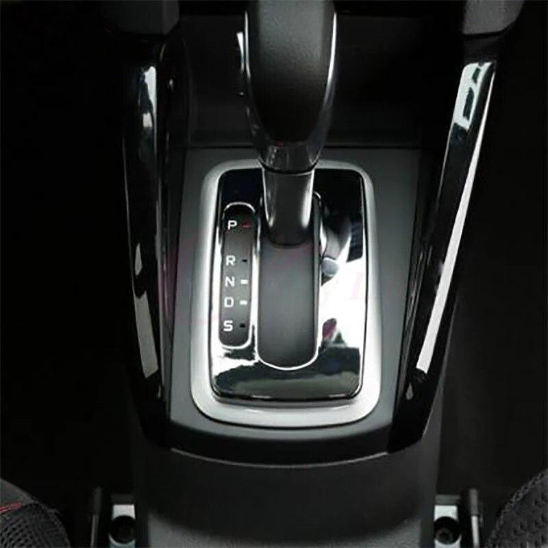 My Good Car ABS Chrome Gear Head Pedal Decorative Trim Cover Shift Knob Pedal Sticker for Ford Ecosport AT LHD 2012 - 2016
