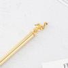 1 Piece Flamingo Ballpoint Pen Rose Gold Wedding Metal Copper Pen Office School Supplies