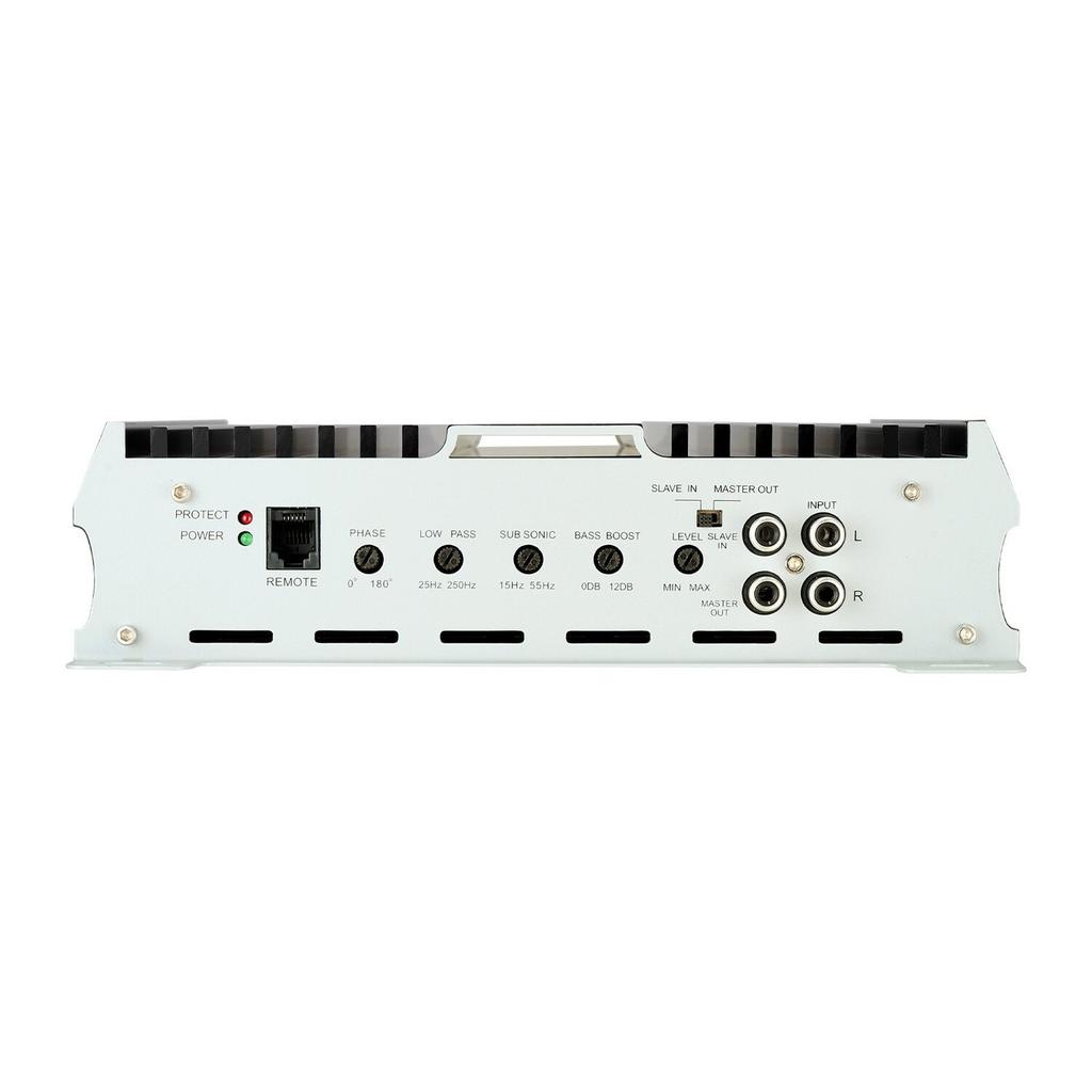 Monoblock Car Amplifier, 1200W RMS MAX, 1/2/4 Ohm Stable, 1-Channel Class D Car Audio Amplifier with Remote Subwoofer Level Control, Low Pass Filter,