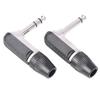 Rean Buchse 6,35 mm TS TRS 90° L-förmiger Winkelstecker Stereo / Mono 2 3-polig 6,5 1/4 Mikrofon Gitarre Audio Nys207 208