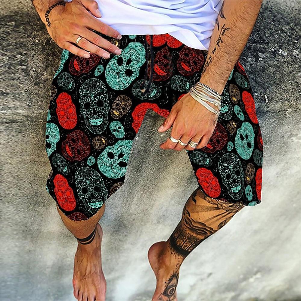 Men's Shorts Summer Shorts Bermuda Shorts Beach Shorts Drawstring Print Graphic Prints Comfort Lightweight