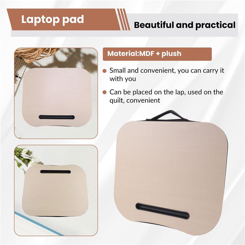 Easy Use Desk Bed Cushion Knee Lap Handy Computer Reading Writing Table Tablet Tray Cup Holder Laptop Stand Cushion Desk Office