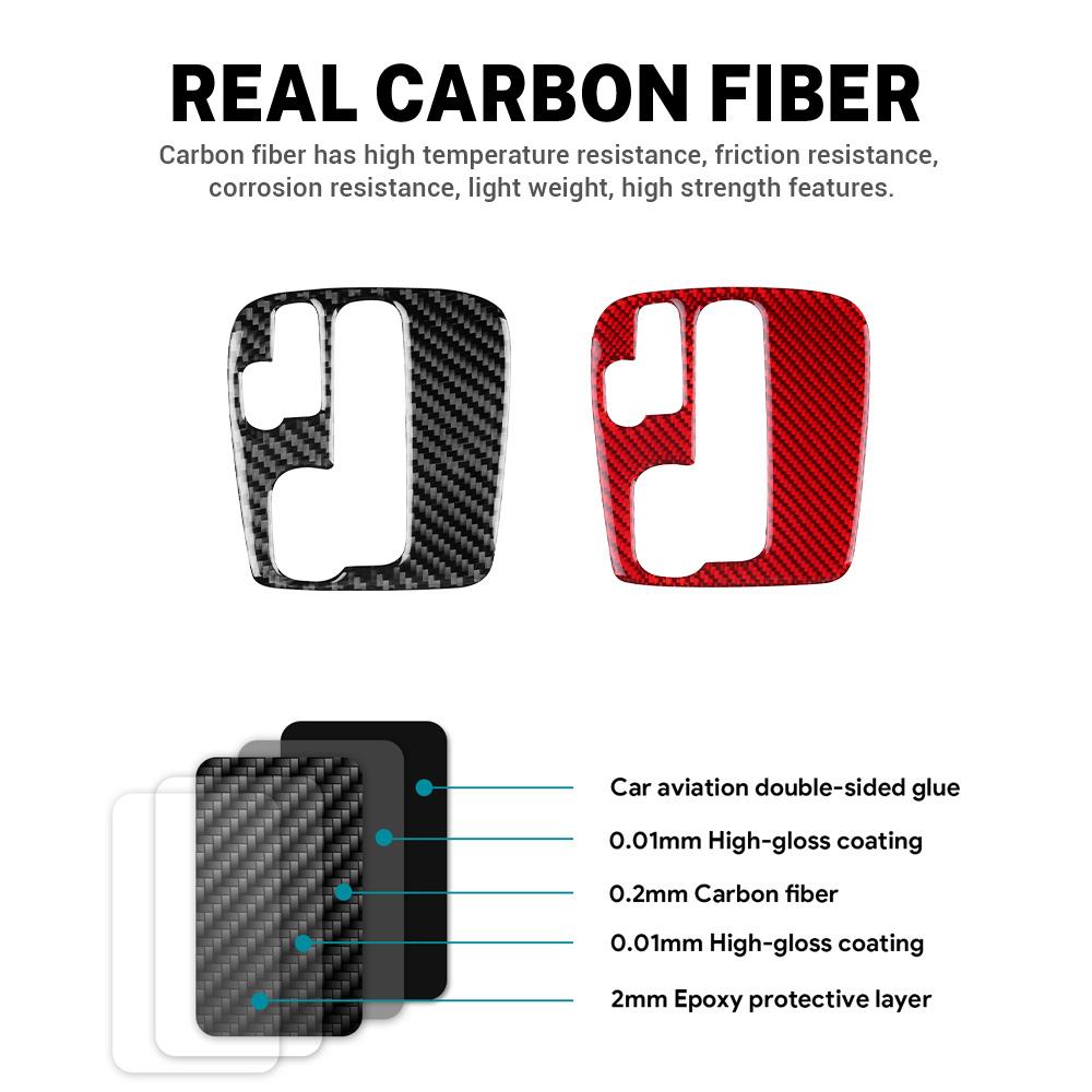 Real Soft Carbon Fiber Sticker For Porsche Cayenne 2003 2004 2005 2006 2007 2008 2009 2010 Automatic Gear Interior Accessories