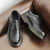 100% Boty z pravé kůže Pánská obuv Pánské brogues Podzim Raná zima Hovězí kůže Pánské ležérní boty Ploché Černá Žlutá KA4812