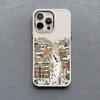 The City Winter Street Snow Scene Silicone Phone Case For iphone 13 12 11 Pro Max 16 15 14 Pro Max Plus XR XS X 7 8 SE2 Covers