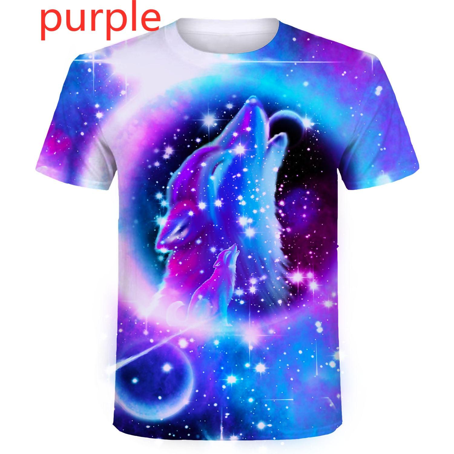 

Мужская/женская футболка с крутым принтом и графическим принтом, большие размеры, летние модные футболки с короткими рукавами и 3D принтом волка 6XL