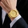Fashion Classic Man Watch Waterproof Luminous Date Week Luxury Men Watch Stainless Steel Quartz Business Men's Watches