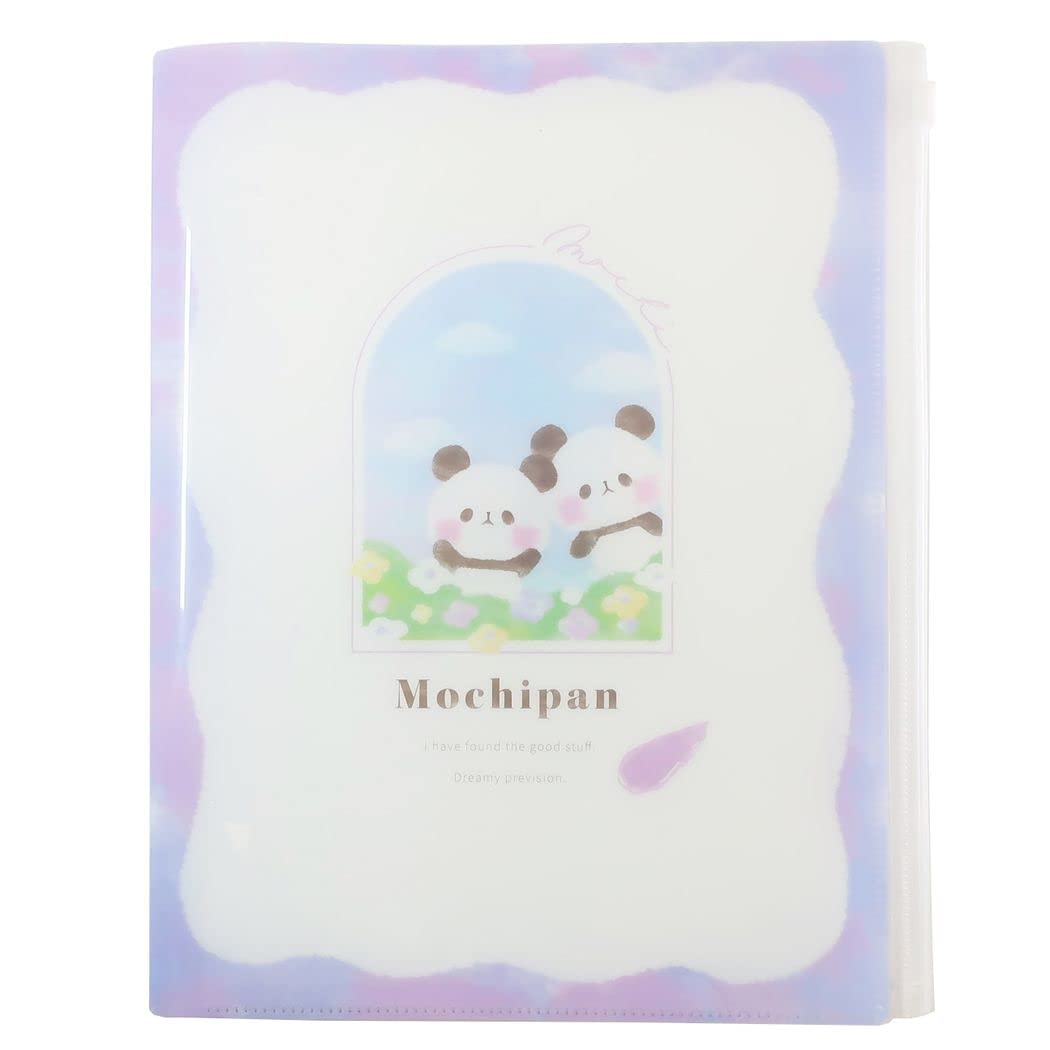 

Kamiojapan Mochimochi Panda Pocket Clear File with A4 for New Students File, 6-Pocket Zipper, Size,