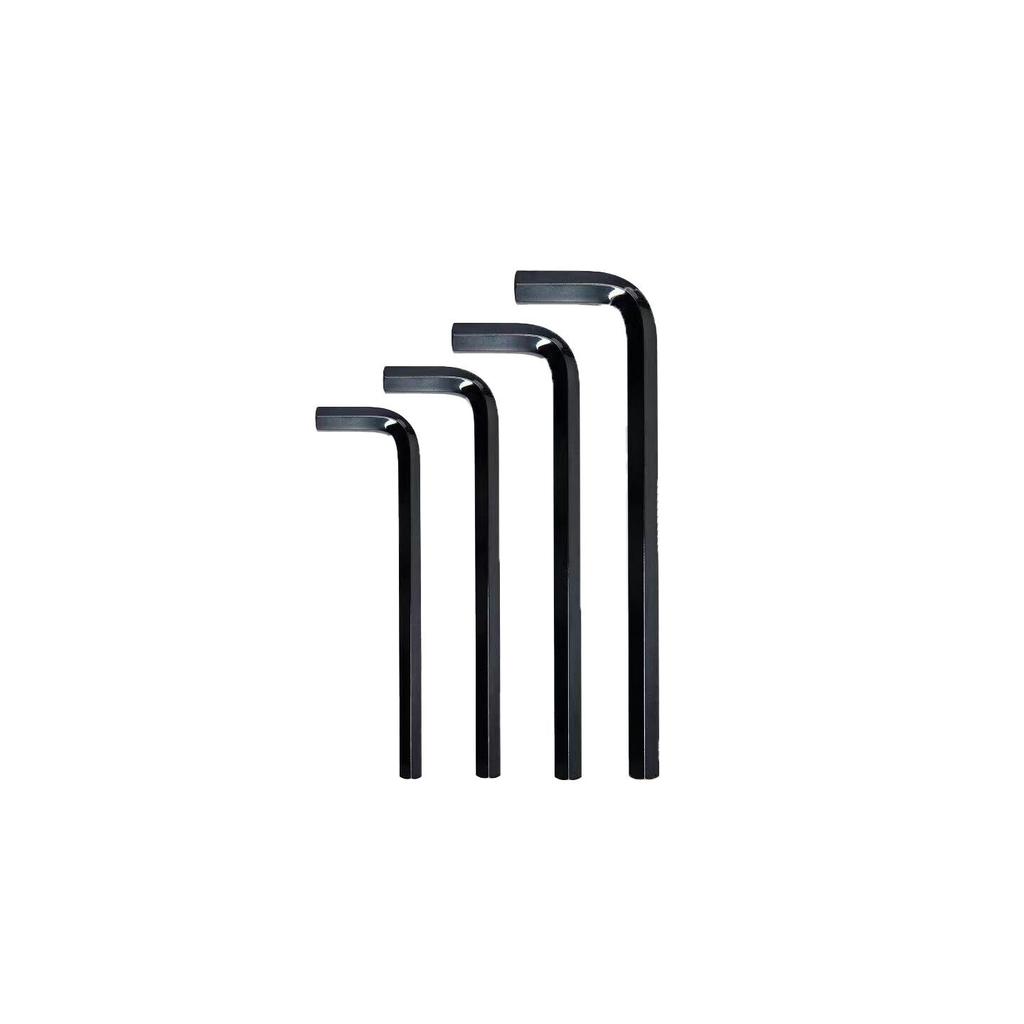 Medium Carbon L-type Hex Key Wrench, Hardened Steel, Black Oxide, 2mm-8mm