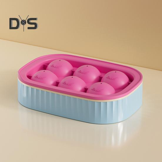 Eishockeyform, wiederverwendbarer sphärischer Eisblock-Maker, leicht zu lösende Eisschale für Whisky-Cocktails, Schokolade, Süßigkeiten, Gelee