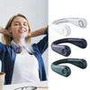 Hands Free Portable USB Rechargeable Hanging Neck Fan 5000mAh Leafless Power Bank for Travel Sports Home Office