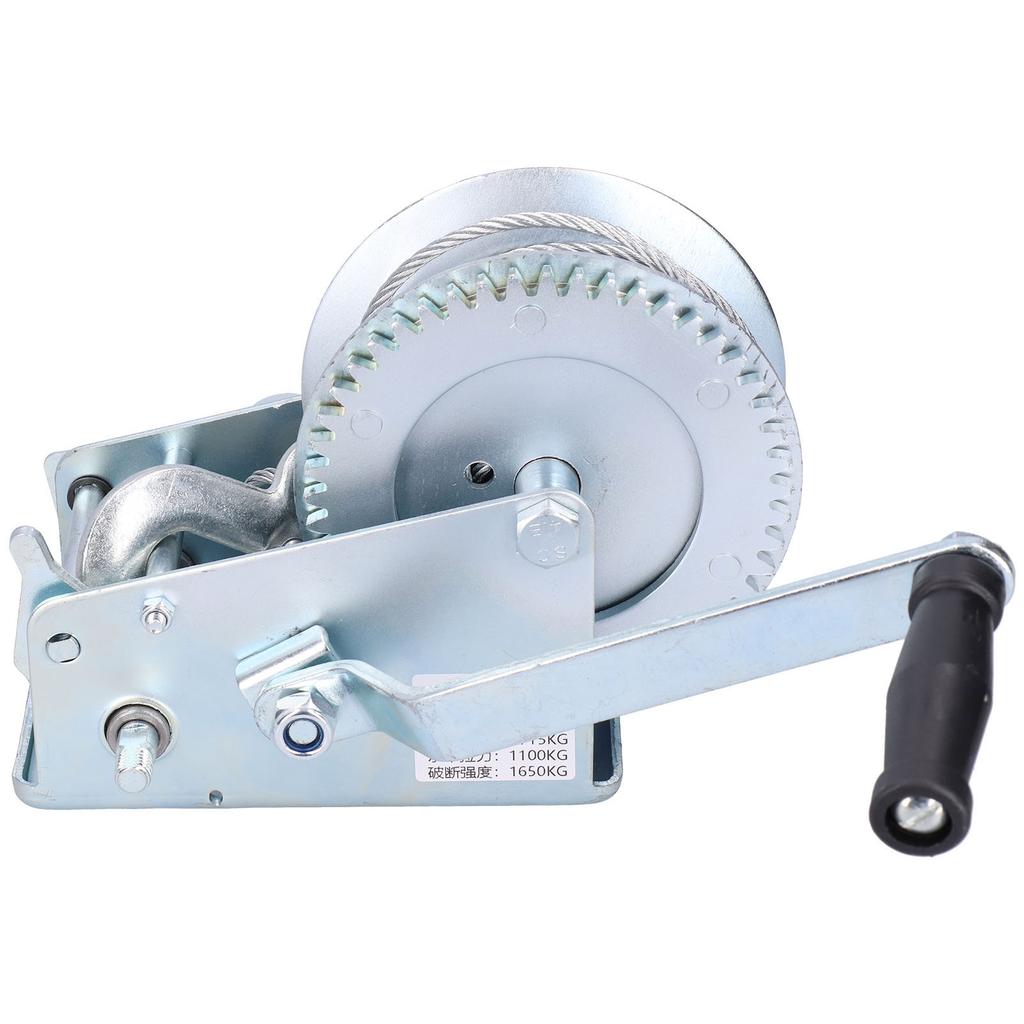 Manual Winch SelfLocking CW CCW Alloy Steel Hand Shake Lifter Trailer 2500lbs for Lifting