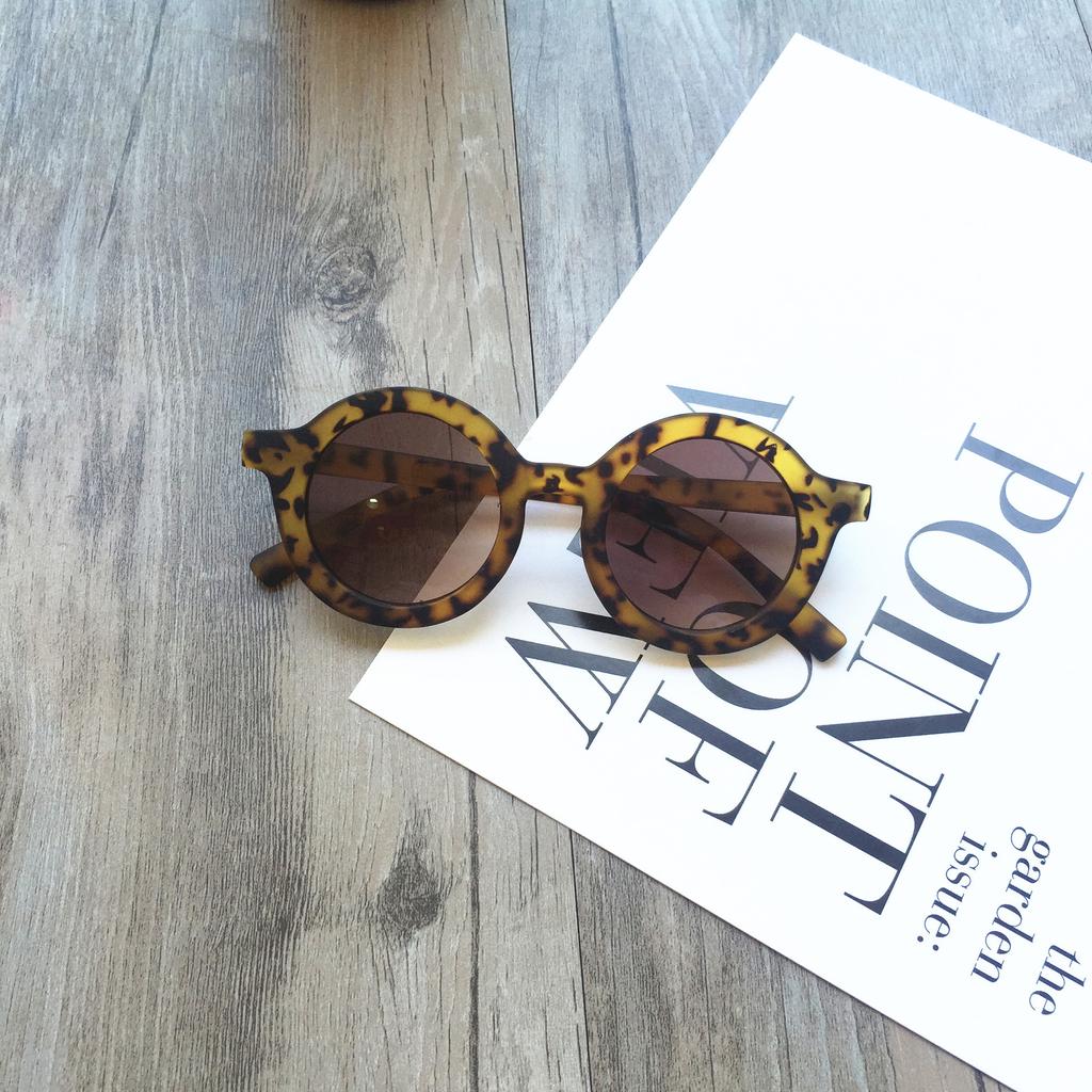 Trendy Children'S Retro Round Fashion Glasses Children'S Uv400 Children'S Outdoor Sunglasses Sunscreen Stall Glasses